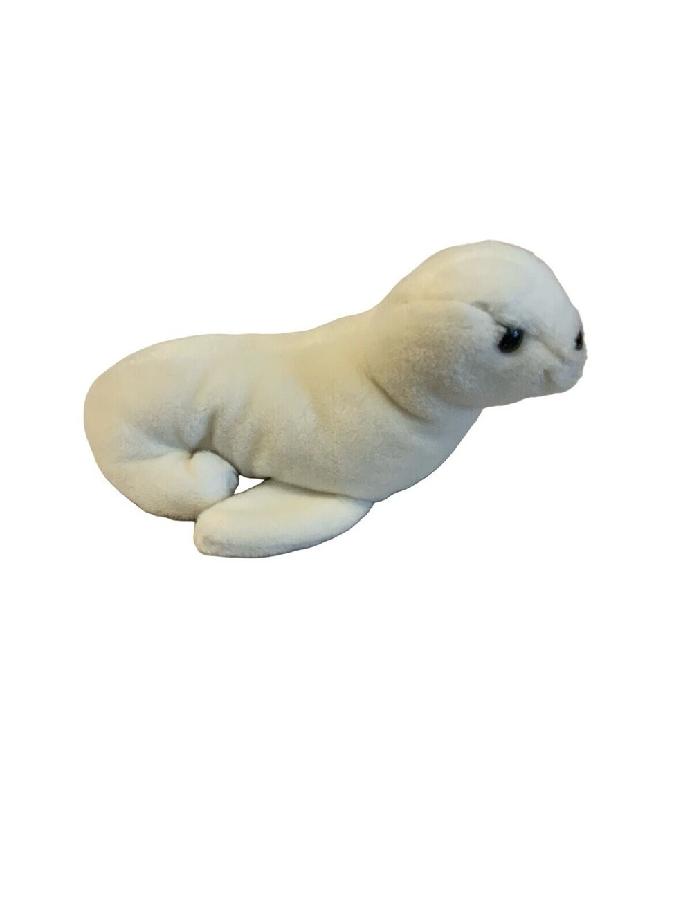 1976 Dakin Seal Pup Plush Stuffed Animal White Ivory Soft Toy Whiskers Vintage